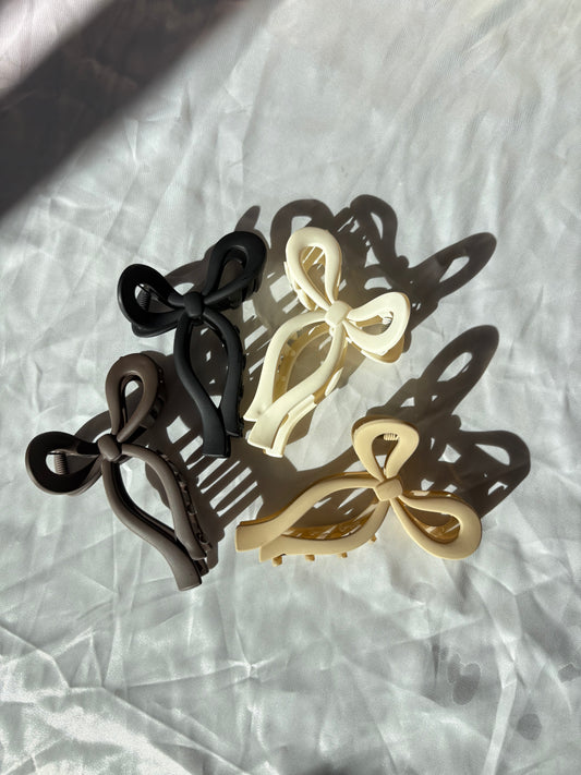 Bow Claw Clips Matte